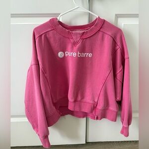Pure Barre Free People Cropped Sweatshirt size Small